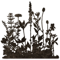 Billede: skæreskabelon vilde blomster, SIZZIX/TIM HOLTZ THINLITS DIE, Flower Field, 665369
