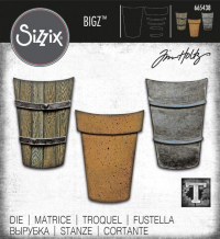 Billede: skæreskabelon 3 høje potter, SIZZIX/TIM HOLTZ BIGZ DIE