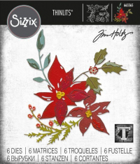 Billede: skæreskabelon julestjerne, SIZZIX/TIM HOLTZ THINLITS DIE