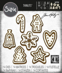 Billede: skæreskabelon honningkager, SIZZIX/TIM HOLTZ THINLITS DIE