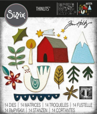 Billede: skæreskabelon julefigurer, SIZZIX/TIM HOLTZ THINLITS DIE