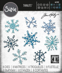 Billede: skæreskabelon iskrystaller, SIZZIX/TIM HOLTZ THINLITS DIE