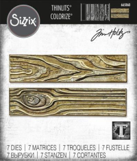 Billede: skæreskabelon 2 brædder, 7 dies, SIZZIX/TIM HOLTZ THINLITS DIE 
