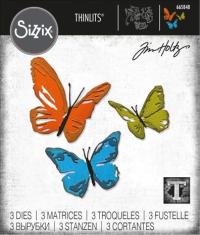 Billede: skæreskabelon sommerfugle, SIZZIX/TIM HOLTZ THINLITS DIE 