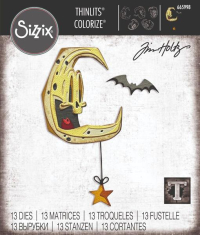 Billede: skæreskabelon måne, SIZZIX/TIM HOLTZ THINLITS DIE, 