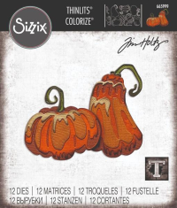 Billede: skæreskabelon græskar, SIZZIX/TIM HOLTZ THINLITS DIE, 