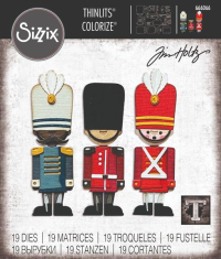 Billede: skæreskabelon 3 gardere, SIZZIX/TIM HOLTZ THINLITS DIE 