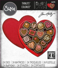 Billede: skæreskabelon kagedåse med småkager, Sizzix/Tim Holtz Thinlits Die 