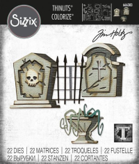 Billede: skæreskabelon lidt fra en kirkegård, Sizzix/Tim Holtz Thinlits Die 