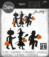 Billede: skæreskabelon halloween-mennesker, Sizzix/Tim Holtz Thinlits Die 