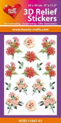 Billede: Hearty Crafts 3D Relief Stickers A4 