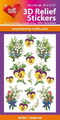 Billede: Hearty Crafts 3D Relief Stickers A4