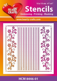 Billede: Hearty Crafts Mask Stencils 15x15cm “HCM 8446-01, førpris kr. 24,- nupris