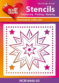 Billede: Hearty Crafts Mask Stencils 15x15cm “HCM 8446-03, førpris kr. 24,- nupris