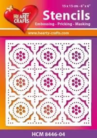 Billede: Hearty Crafts Mask Stencils 15x15cm “HCM 8446-04, førpris kr. 24,- nupris