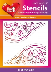 Billede: Hearty Crafts Mask Stencils 15x15cm “HCM 8565-03, førpris kr. 24,- nupris