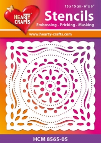 Billede: Hearty Crafts Mask Stencils 15x15cm “HCM 8565-05, førpris kr. 24,- nupris