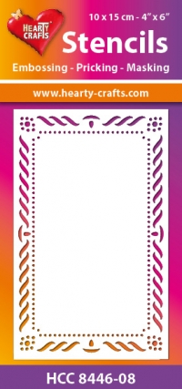 Billede: Hearty Crafts Mask Stencils 10x15cm “HCM 8446-08, førpris kr. 16,- nupris