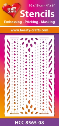 Billede: Hearty Crafts Mask Stencils 10x15cm “HCM 8565-08, førpris kr. 16,- nupris