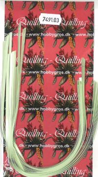 Billede: quillingstrimler 3x297mm ca. 50 stk. majestic mint