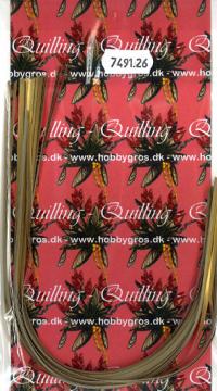 Billede: quillingstrimler 3x297mm ca. 50 stk. majestic guld