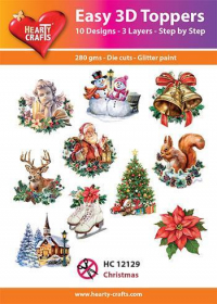 Billede: Easy 3D Toppers 10 ASS. HC12129, Christmas