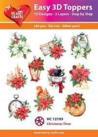Billede: Easy 3D Toppers 10 ASS. HC12195, Christmas Time