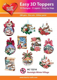 Billede: Easy 3D Toppers 10 ASS. HC12216, Nostalgic Winter Village
