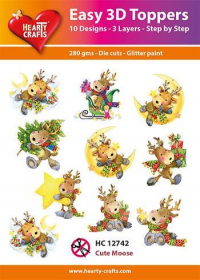 Billede: Easy 3D Toppers 10 ASS. HC12742, søde elge