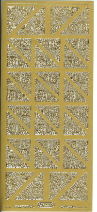 Billede: guldhjørne stickers