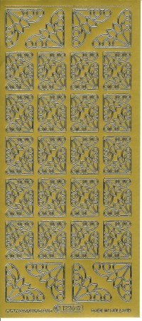 Billede: guldhjørne stickers 1226