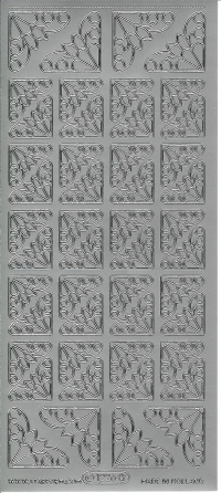 Billede: sølvhjørne stickers 1226