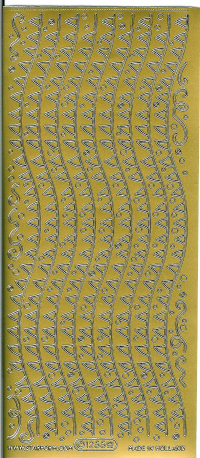 Billede: flagranke guld, 1255, stickers 