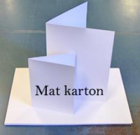 Billede: Kortkarton Hvidt ca. 100 ark Mini Slimcard-Base 200gr. MAT, 15x15cm