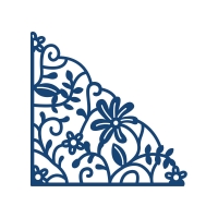 Billede: skæreskabelon stort hjørne, D312, 6,1x6cm, tattered lace, tilbud, førpris kr. 84,-, nupris