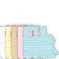 Billede: YVONNE DESIGN Kortpakning 15 stk. togkort, YCFC10001, ca. mål 13,5x13,5cm i lukket stand