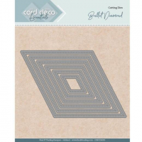 Billede: skæreskabelon diamant med stitch, Card Deco Dies 