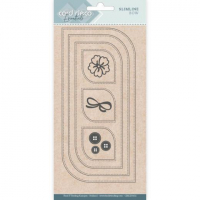 Billede: skæreskabelon til slimcard (M65), Card Deco Dies, Slimline Bow, CDECD0102, 21x10cm