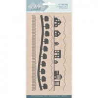 Billede: skæreskabelon til opbygning af landskab på slimcard (M65), Card Deco Dies, Slimline Landscapes, CDECD0104, 21x10cm