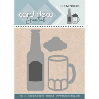 Billede: skære/prægeskabelon øl og fadøl, Card Deco Mini Dies 