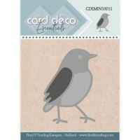 Billede: skære/prægeskabelon lille fugl, Card Deco Mini Dies CDEMIN10011, 
3,3x4,6cm