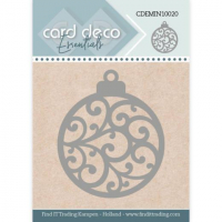 Billede: skæreskabelon julekugle, Card Deco Mini Dies CDEMIN10020, 4,1x5cm