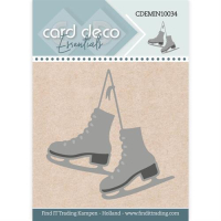 Billede: skære/prægeskabelon skøjter, Card Deco Mini Dies CDEMIN10034, 4,5x4,8cm