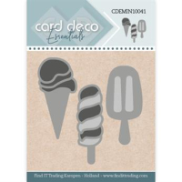 Billede: skæreskabelon små ispinde og isvaffel, Card Deco Mini Dies CDEMIN10041, 4,9x5cm
