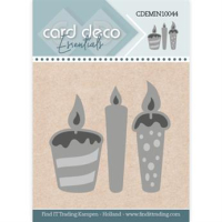 Billede: skæreskabelon 3 lys, Card Deco Mini Dies CDEMIN10044, 4,6x4,3cm