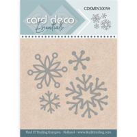 Billede: skæreskabelon 4 iskrystaller, Card Deco Mini Dies CDEMIN10059