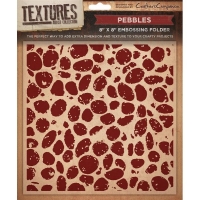 Billede: Crafters Companion Embossingfolder 8x8?(20x20cm) Pebbles, førpris kr. 60,00, nupris