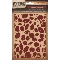 Billede: Crafters Companion Embossingfolder “Pebbles, 12,7x17,8cm, førpris kr. 40,00, nupris