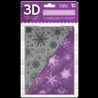 Billede: Crafter’s Companion 3D Embossingfolder EF5-3D-X-SSNOW, 12,7x17,8cm, førpris kr. 60,- nupris