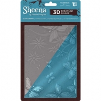 Billede: Sheena Douglas 3D EMBOSSINGFOLDER SD-EF5-3D-ELBU, sommerfugle og blomster
